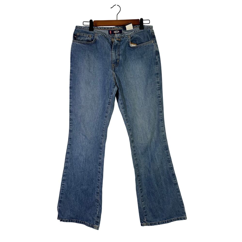 Bongo Junior Jeans - Size 9 - Bias Waist Flare Blue Denim Jeans